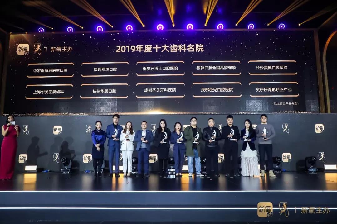 恭喜德韓口腔榮獲“新氧年度十大齒科名院”稱(chēng)號