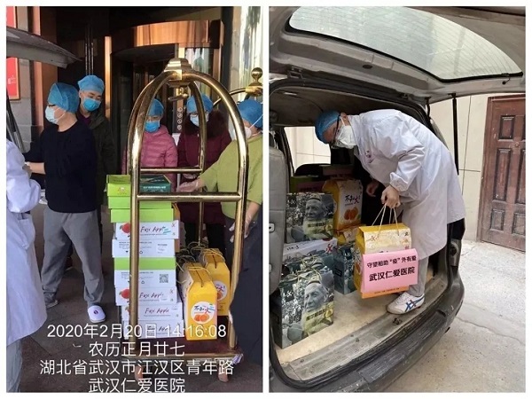 武漢仁愛(ài)醫院先后為援鄂醫療隊送去關(guān)心和援助